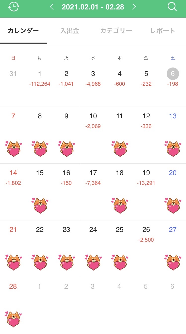 手取り17万円の家計簿