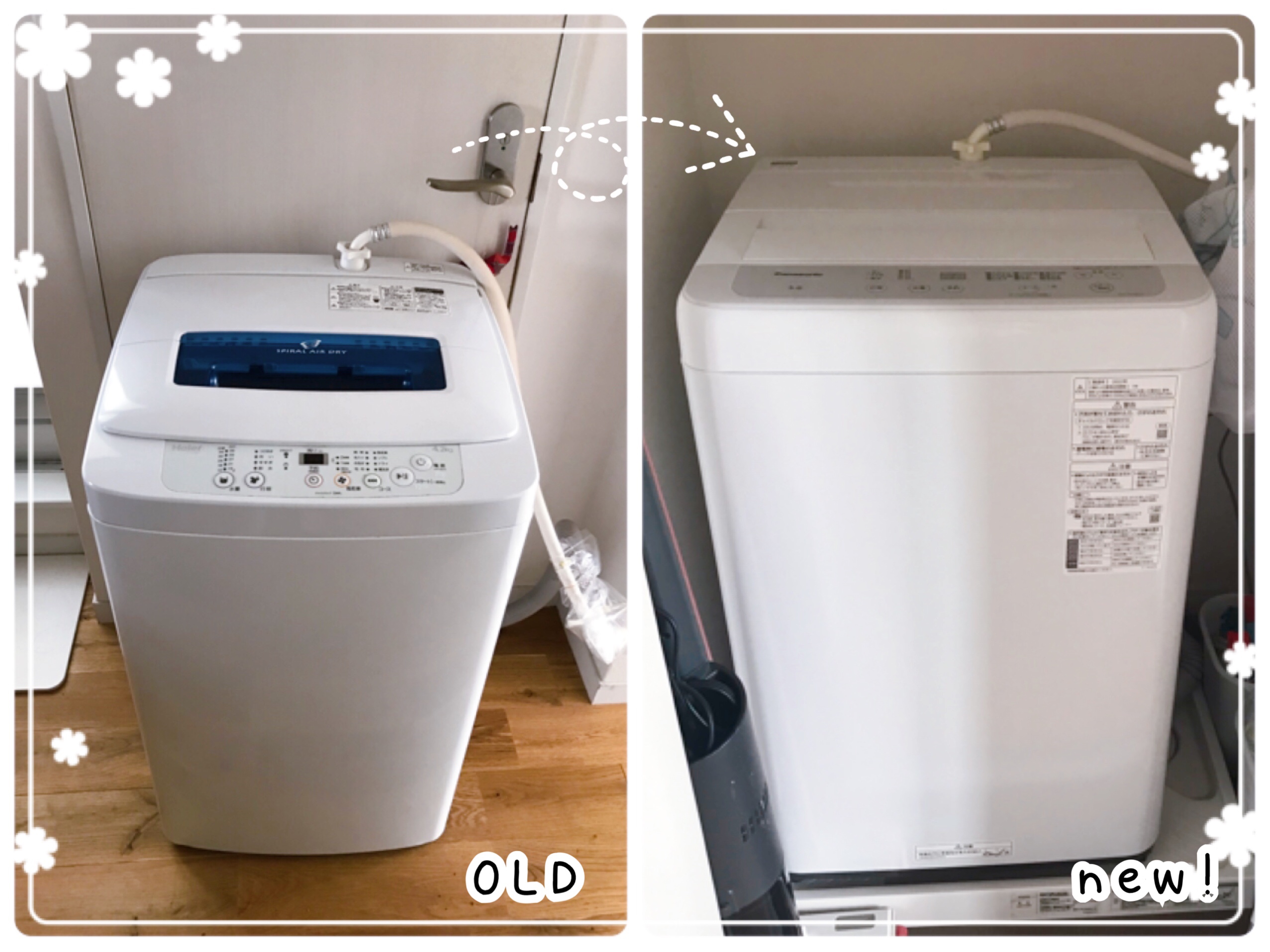 パナソニックの良い洗濯機をもらった♪