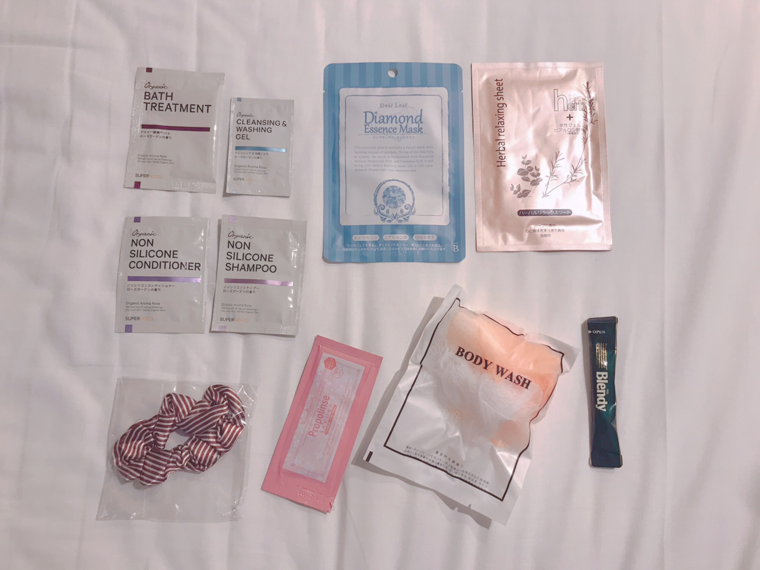 スーパーホテル千葉駅前 実際に貰った女性専用アメニティ