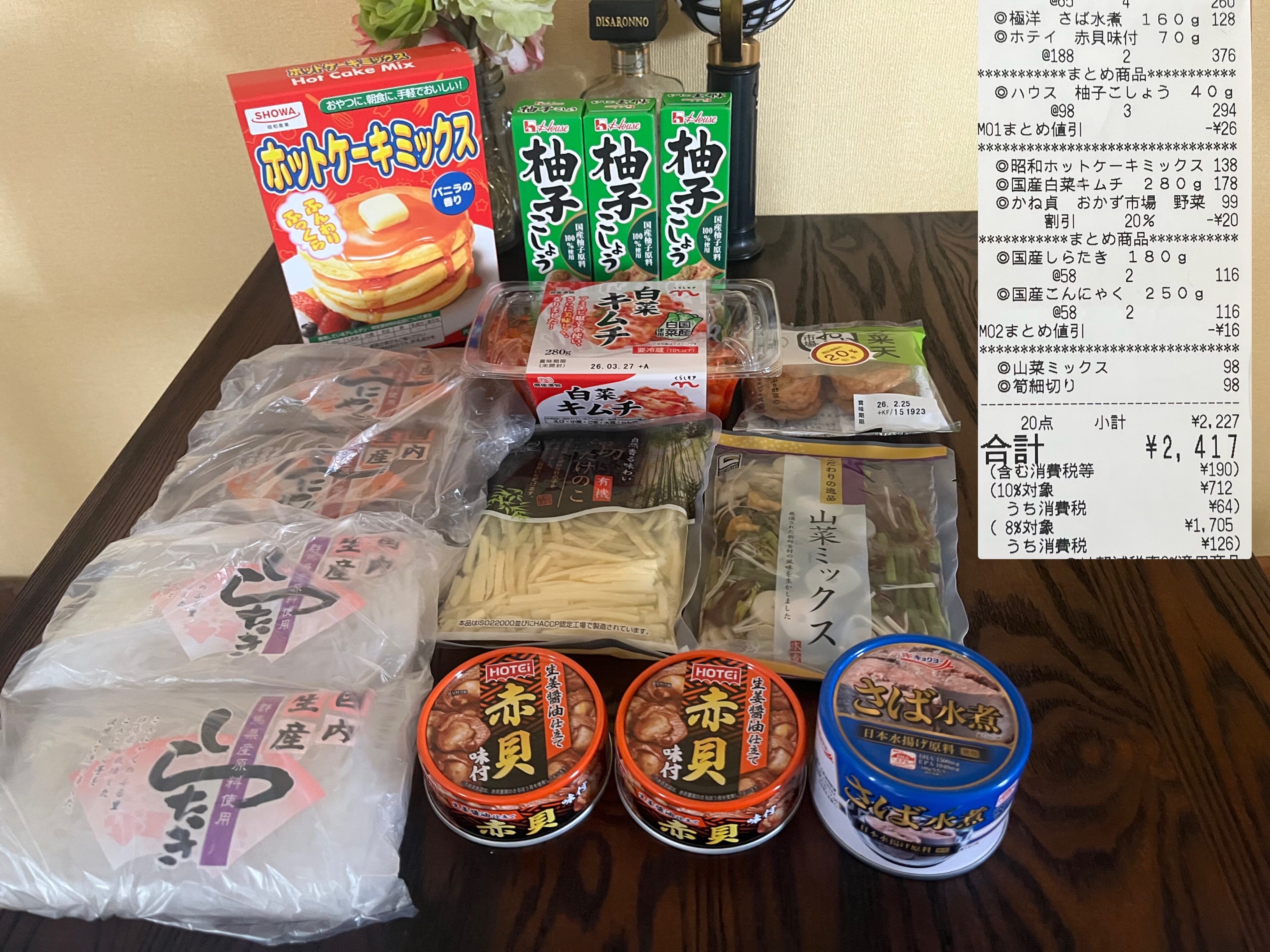 食費購入品